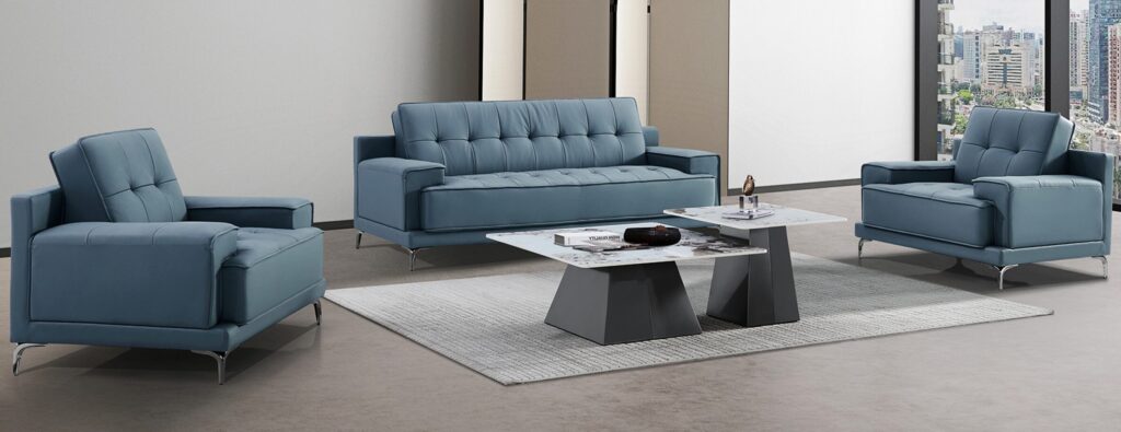 Custom hotel sofa set manufactured in China for hotel suite lounge