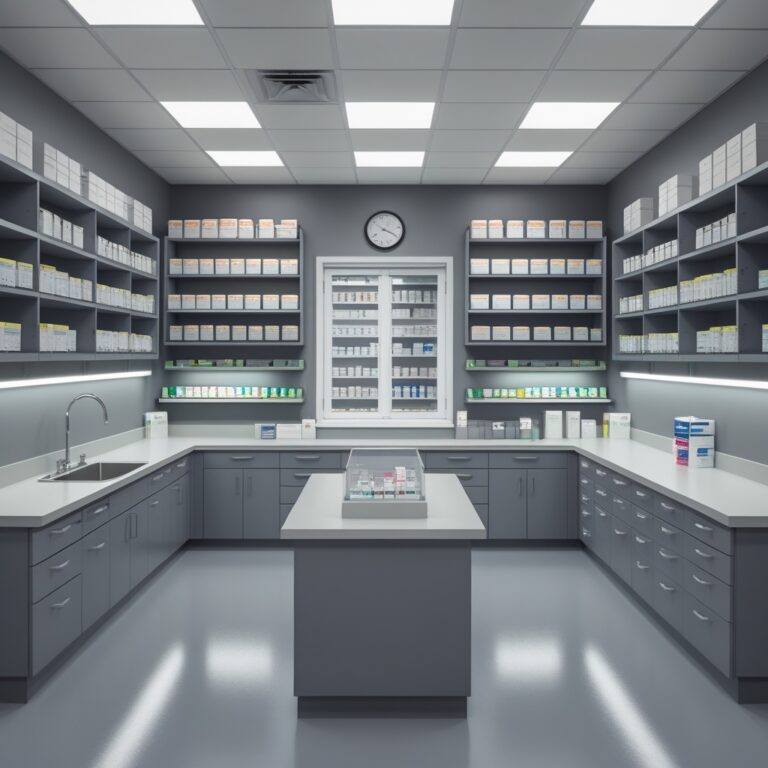 Custom Pharmacy Shelving From China